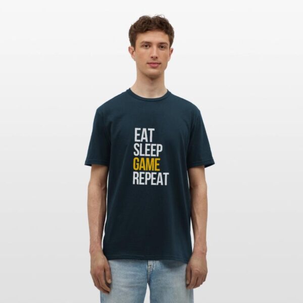 Eat Sleep Game Repeat navy photo 1