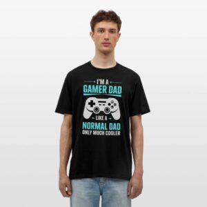 Gamer Dad T_Shirt _ Funny Father_s Day Gift black photo 1