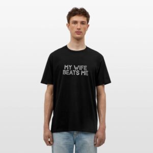 My Wife Beats Me at Every Game Funny Joke Husband black photo 1